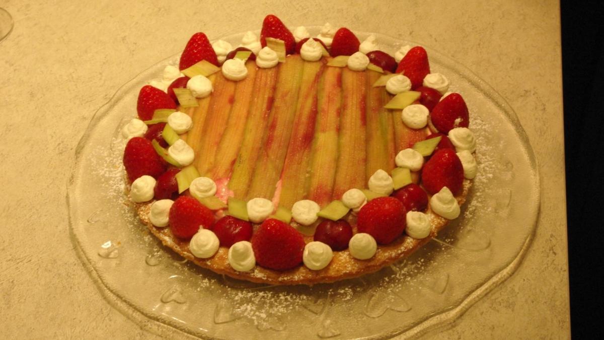 Tarte rhubarbe vanille cmichalak